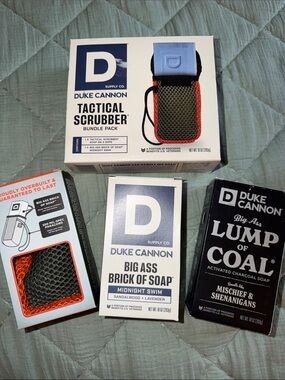 Tactical Scrubber Bundle Pack PLUS extra bar of Lump of Coal Soap! RV:$29!